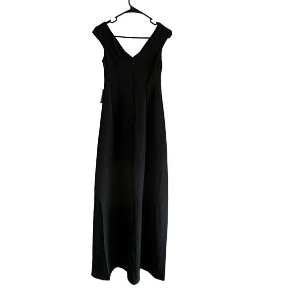 Show Me Your Mumu Zurich Knot Gown Dress Size XXS Black Stretch Crepe - Picture 5 of 12